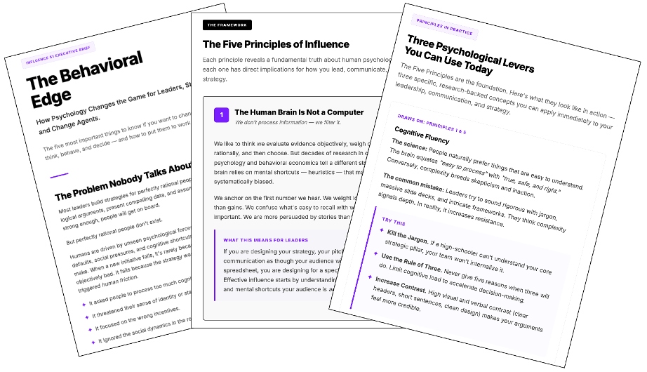 A Leader's Guide to Behavioral Science cover